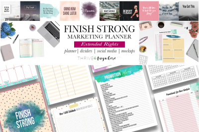 Finish Strong Marketing Planner