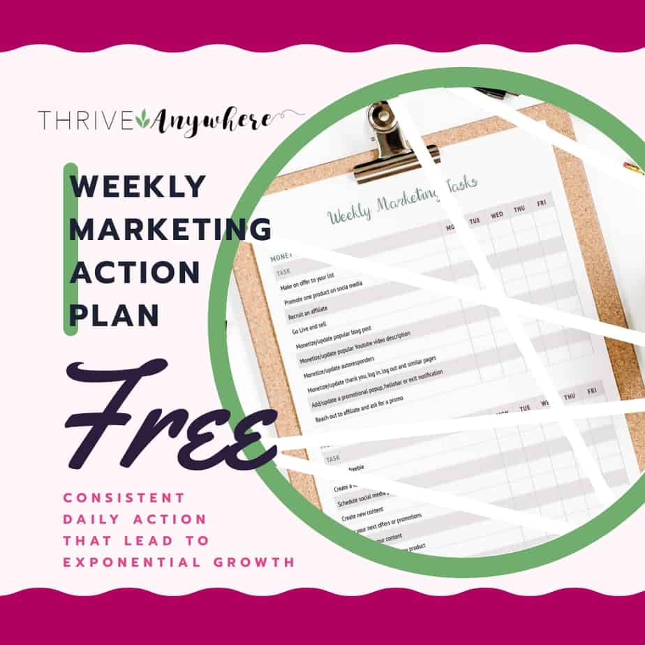 Weekly Marketing Action Plan Template